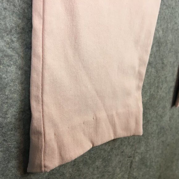 New Directions Jeans 6 28 Pants Mid Rise Straight Leg Solid Pink Stretch Casual - Picture 2 of 12